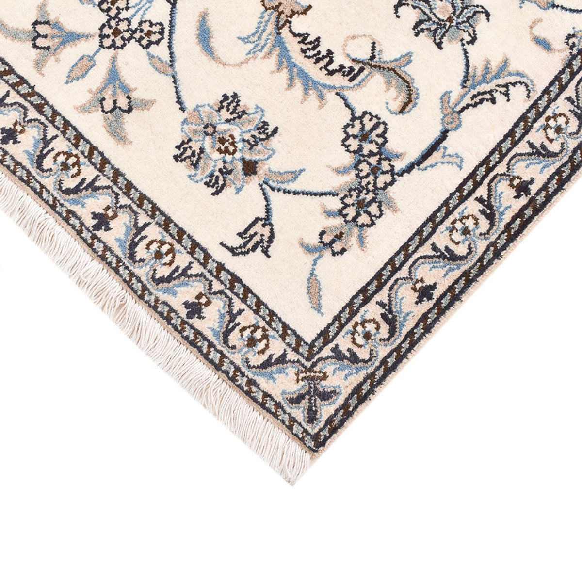 Persisk tæppe - Nain - 138 x 90 cm - lys beige