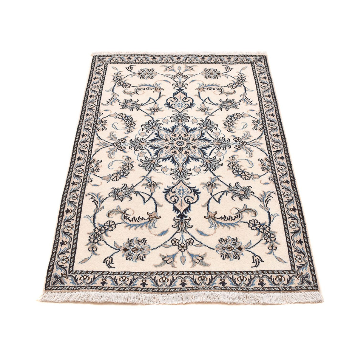 Persisk tæppe - Nain - 138 x 90 cm - lys beige