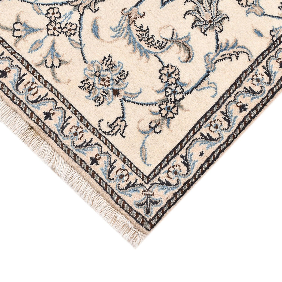 Persisk tæppe - Nain - 146 x 88 cm - lys beige