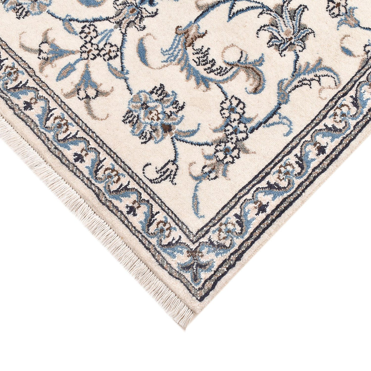 Persisk tæppe - Nain - 148 x 84 cm - lys beige