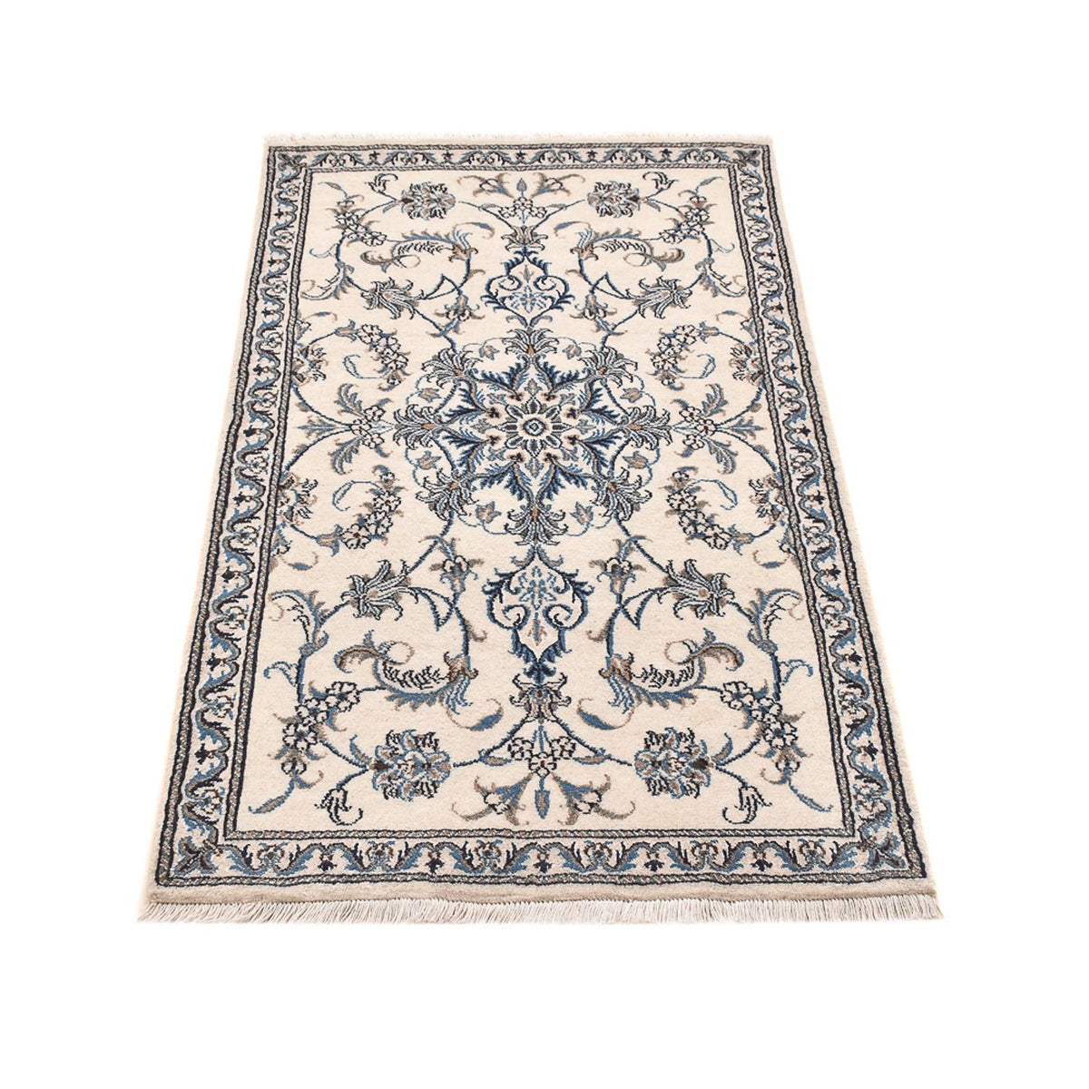 Persisk tæppe - Nain - 148 x 84 cm - lys beige