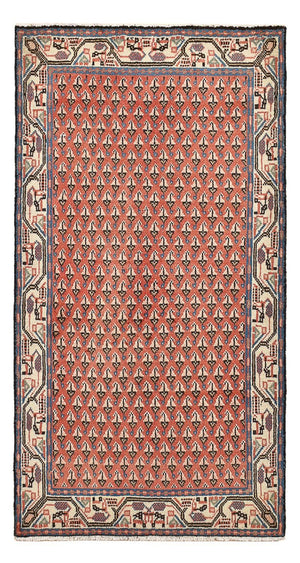 Persisk tæppe - Mir - 123 x 62 cm - lysrød