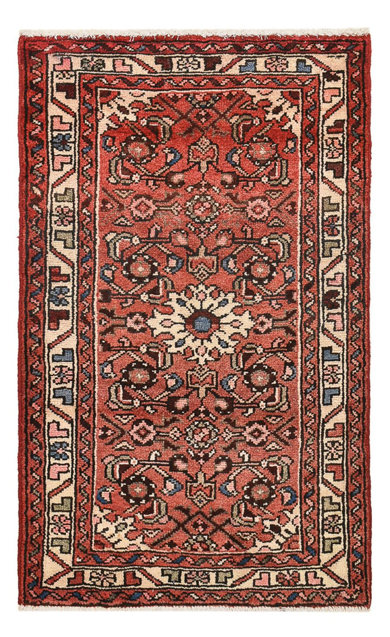 Persisk tæppe - Nomadisk - 106 x 67 cm - lysrød