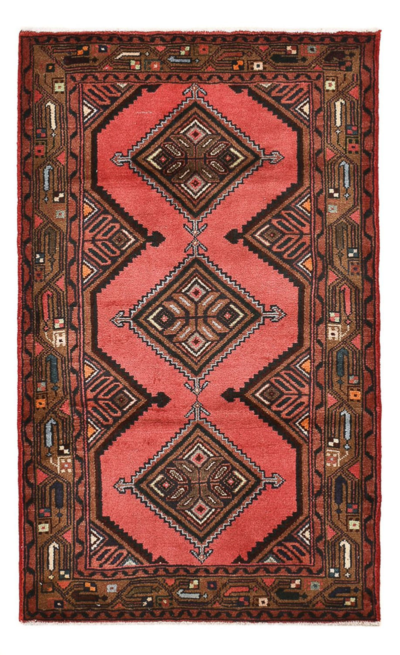 Persisk tæppe - Nomadisk - 123 x 75 cm - lysrød