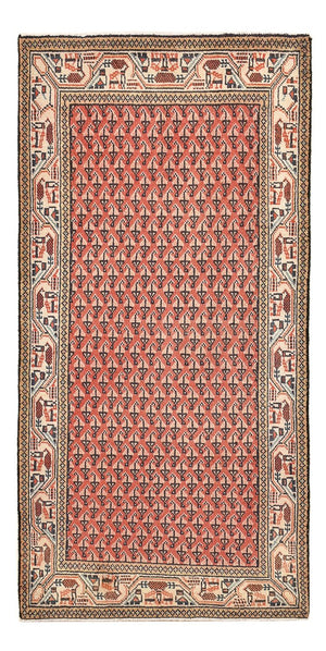 Persisk tæppe - Mir - 127 x 61 cm - lysrød