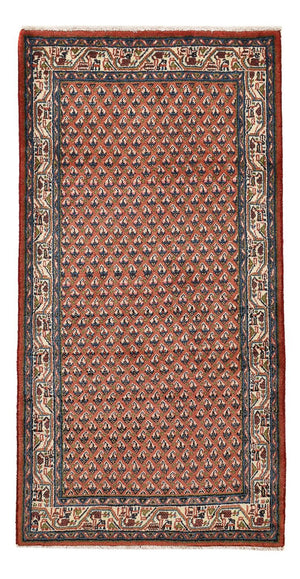 Persisk tæppe - Mir - 139 x 68 cm - mørkerød