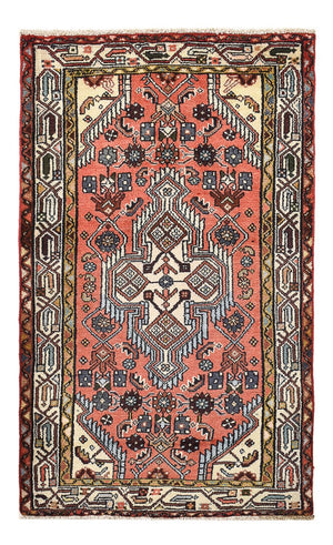 Persisk tæppe - Nomadisk - 123 x 75 cm - lysrød