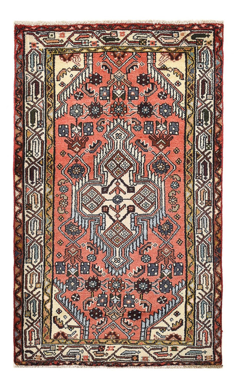Persisk tæppe - Nomadisk - 123 x 75 cm - lysrød