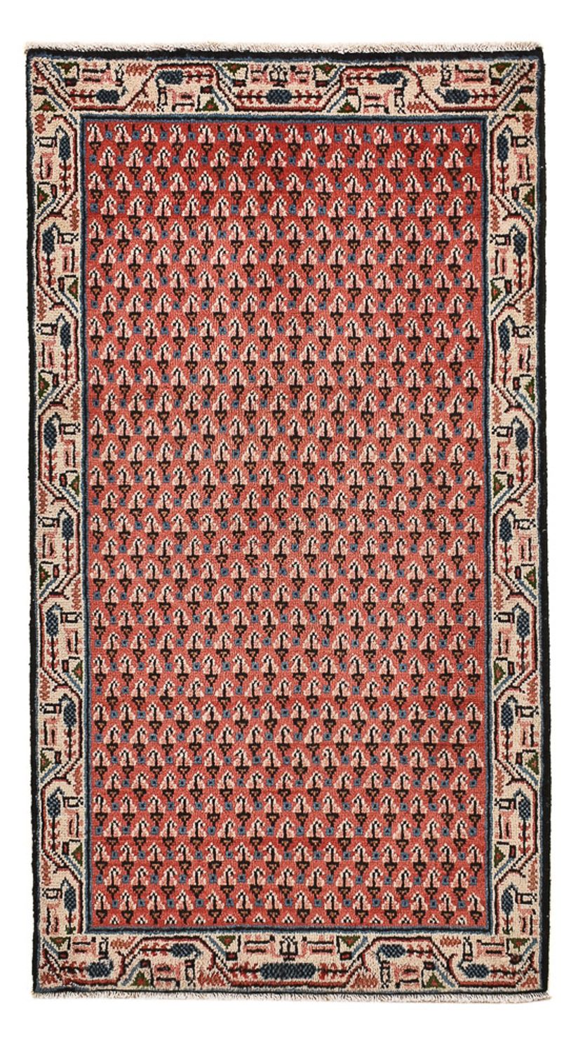 Persisk tæppe - Mir - 120 x 62 cm - mørkerød