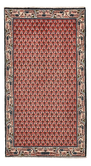 Persisk tæppe - Mir - 120 x 62 cm - mørkerød