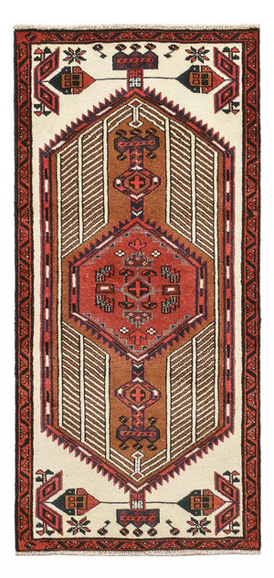 Persisk tæppe - Tabriz - 140 x 69 cm - flerfarvet