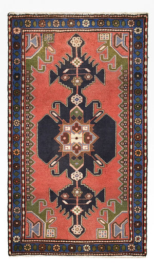 Persisk tæppe - Nomadisk - 128 x 71 cm - rød