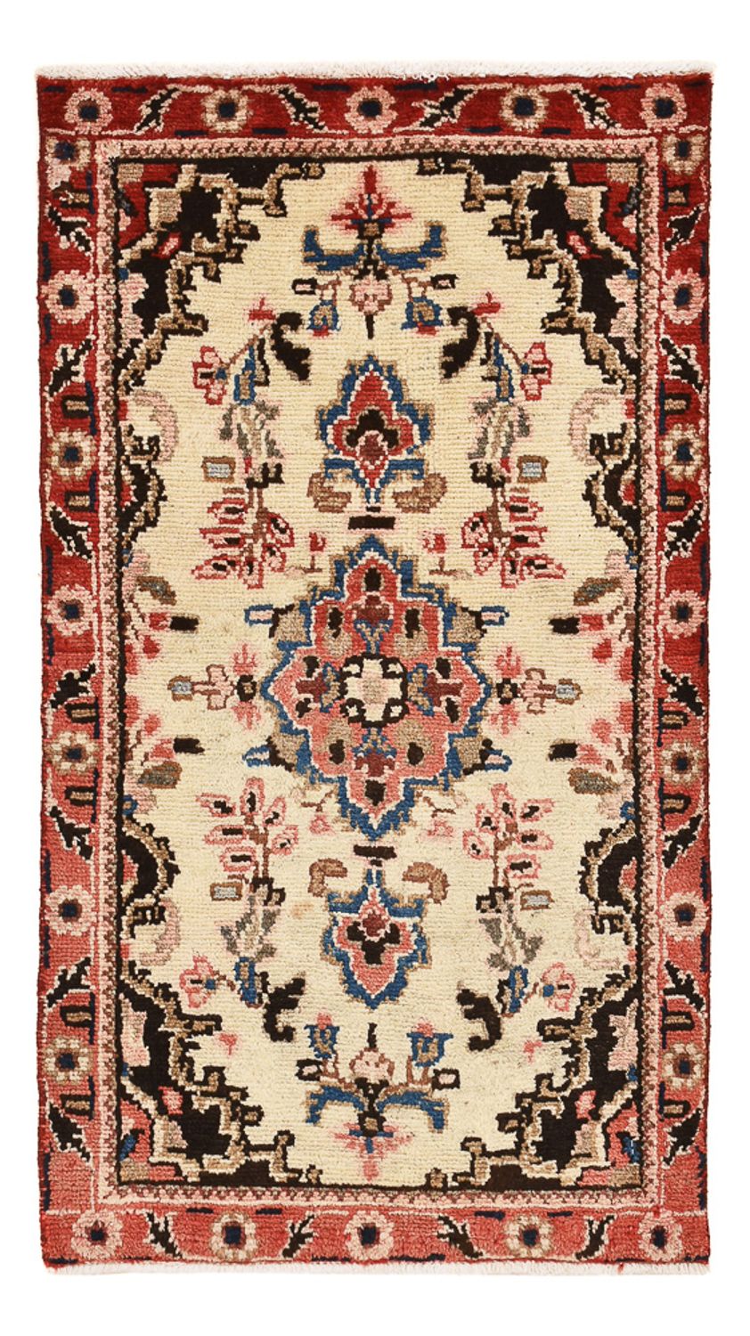 Persisk tæppe - Nomadisk - 101 x 56 cm - lys beige