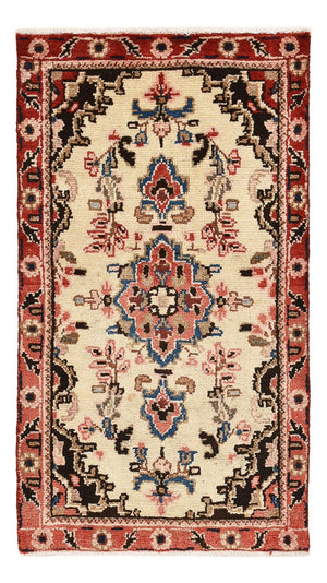 Persisk tæppe - Nomadisk - 101 x 56 cm - lys beige