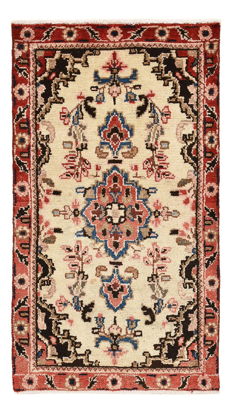 Persisk tæppe - Nomadisk - 101 x 56 cm - lys beige