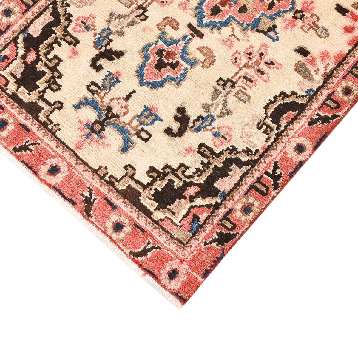 Persisk tæppe - Nomadisk - 101 x 56 cm - lys beige