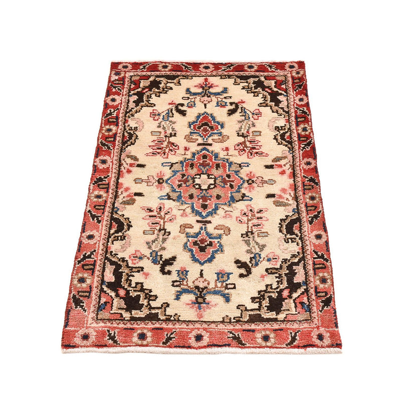 Persisk tæppe - Nomadisk - 101 x 56 cm - lys beige