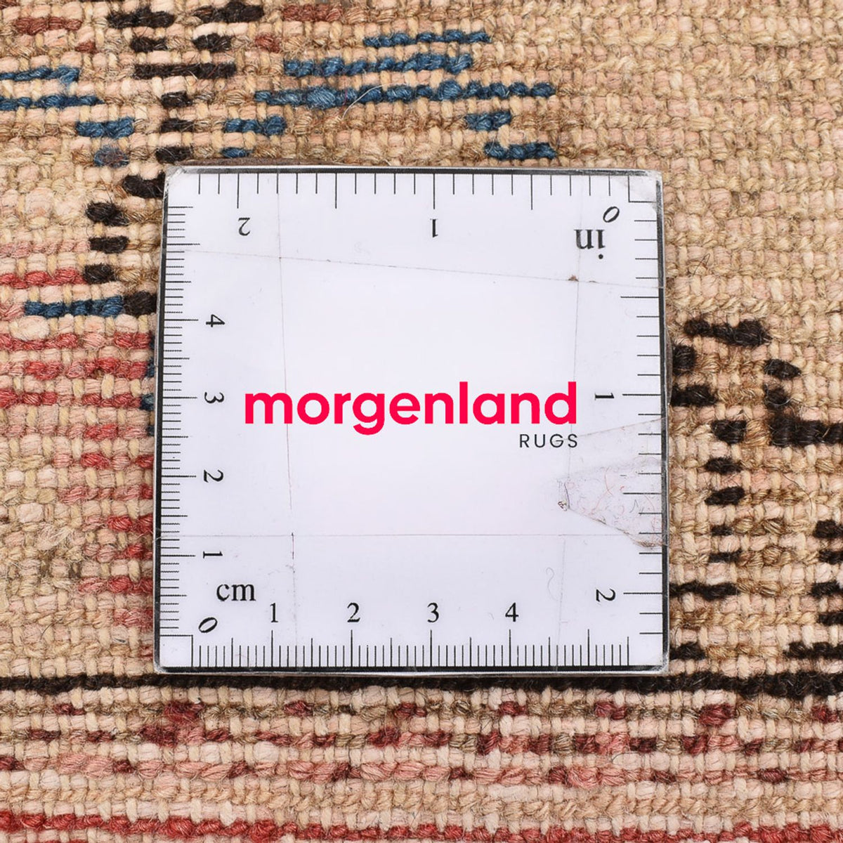 Persisk tæppe - Nomadisk - 101 x 56 cm - lys beige