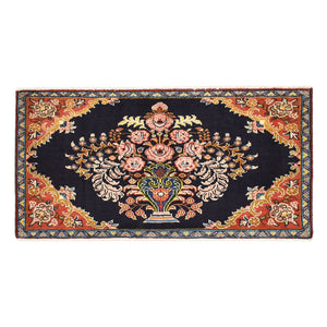 Persisk tæppe - Nomadisk - 115 x 60 cm - mørkerød