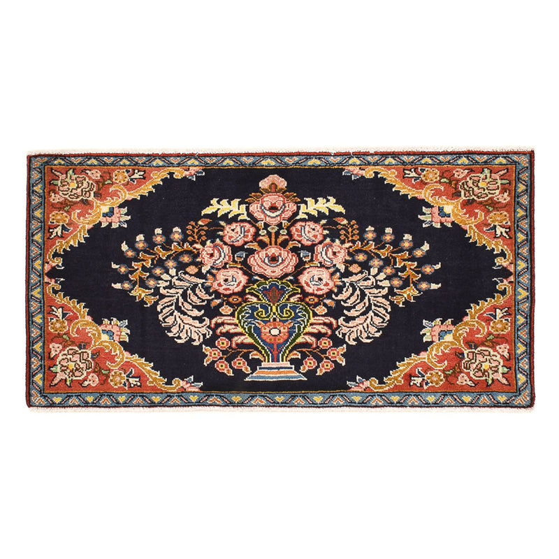 Persisk tæppe - Nomadisk - 115 x 60 cm - mørkerød