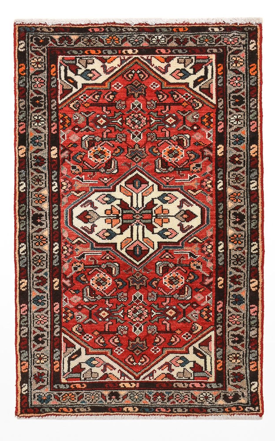 Persisk tæppe - Nomadisk - 100 x 60 cm - rød