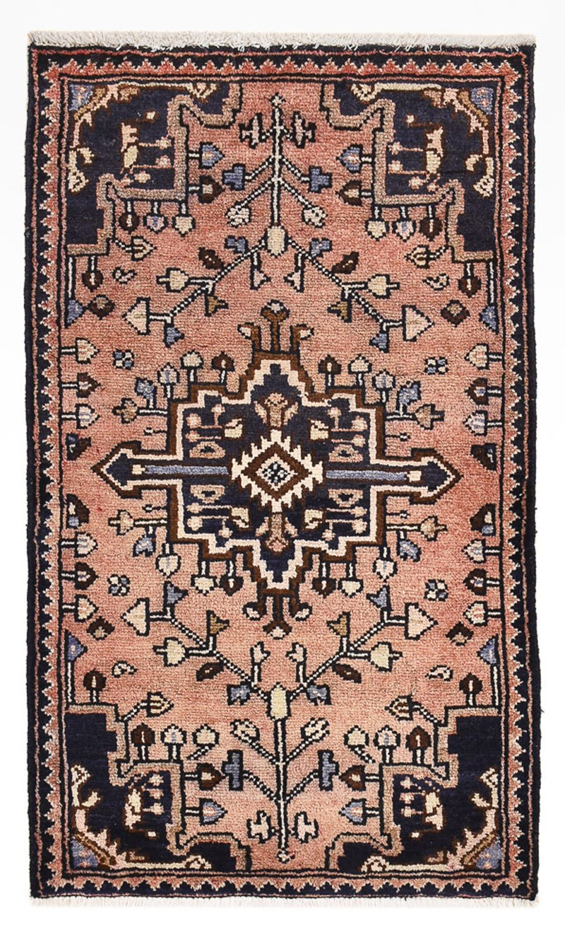 Persisk tæppe - Nomadisk - 92 x 54 cm - lysrød