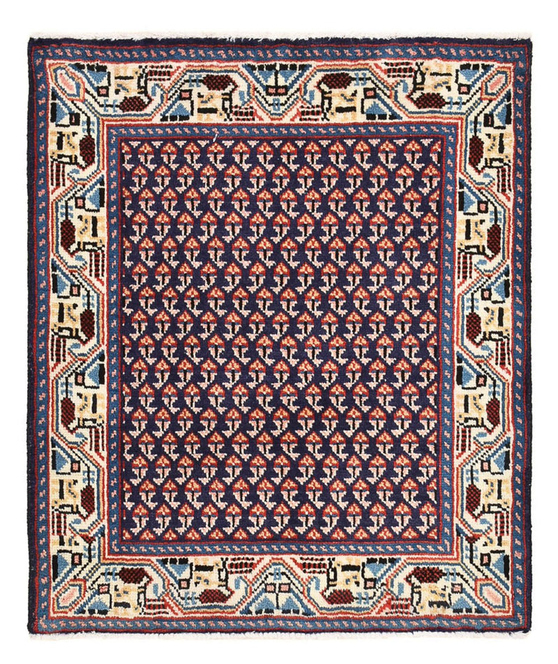 Persisk tæppe - Nomadisk firkantet  - 73 x 61 cm - lilla