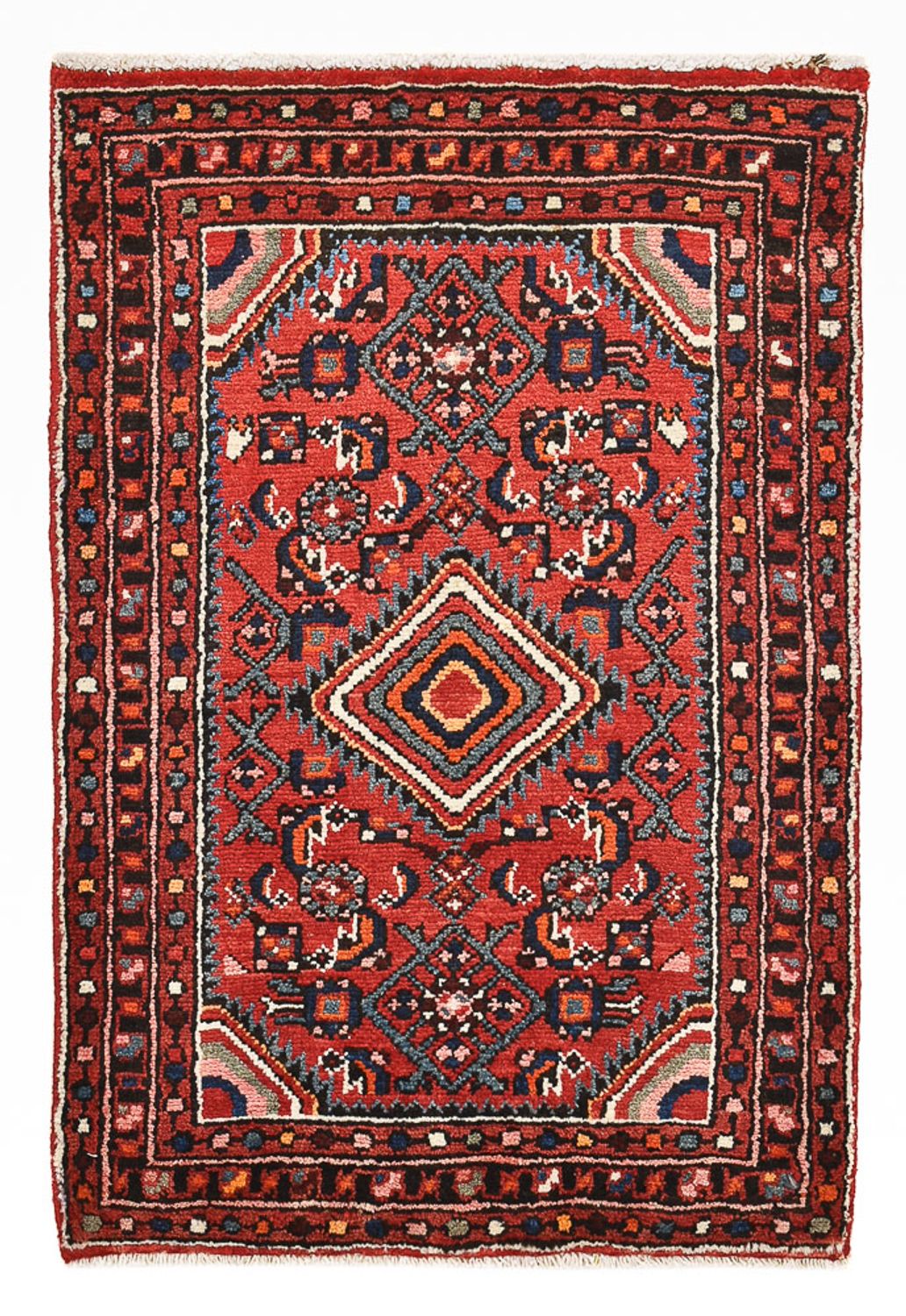 Persisk tæppe - Nomadisk - 85 x 60 cm - rød