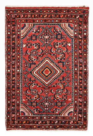 Persisk tæppe - Nomadisk - 85 x 60 cm - rød