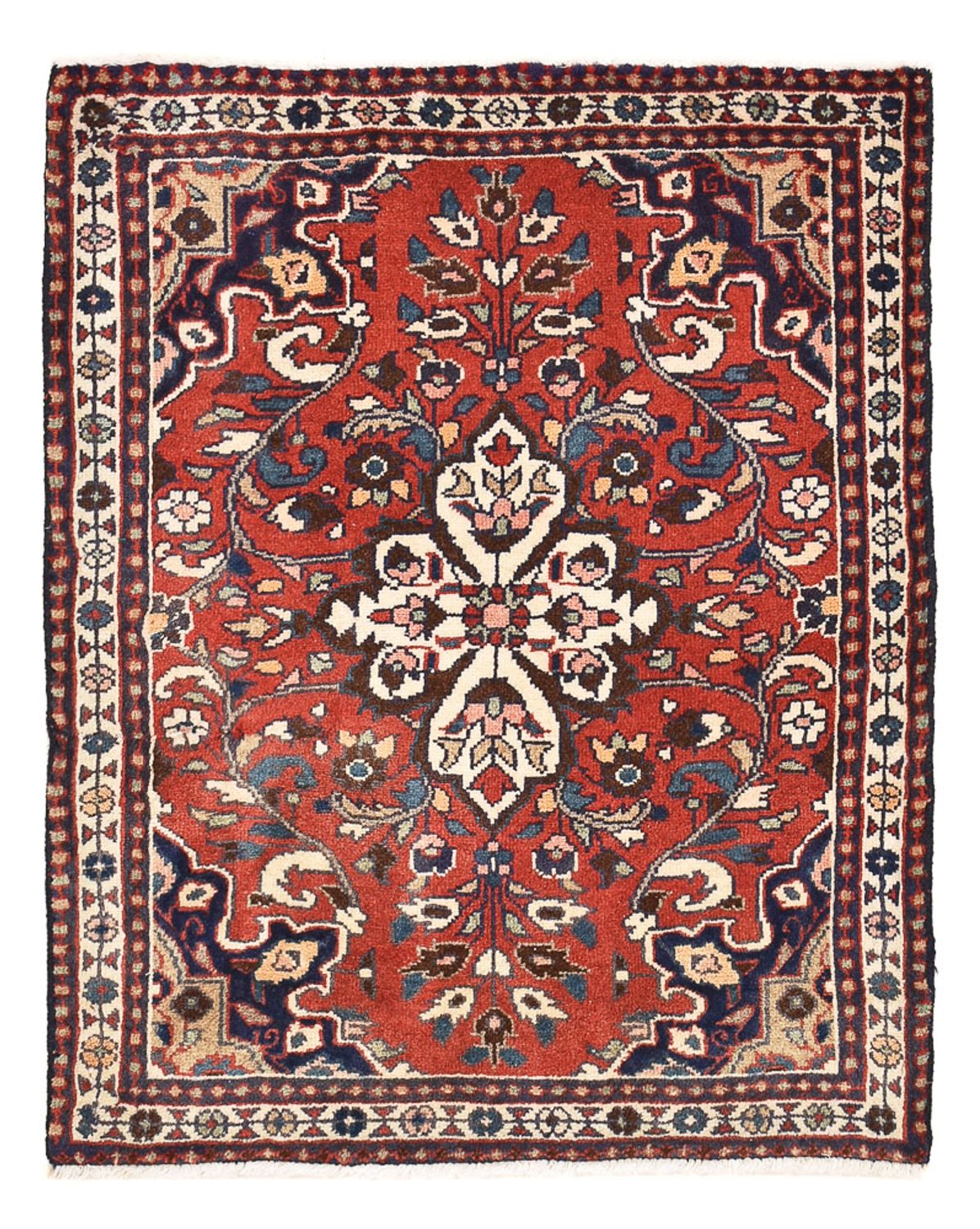 Persisk tæppe - Nomadisk - 76 x 61 cm - rød