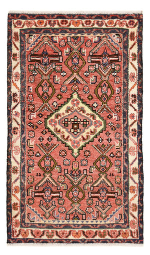 Persisk tæppe - Nomadisk - 102 x 63 cm - lysrød