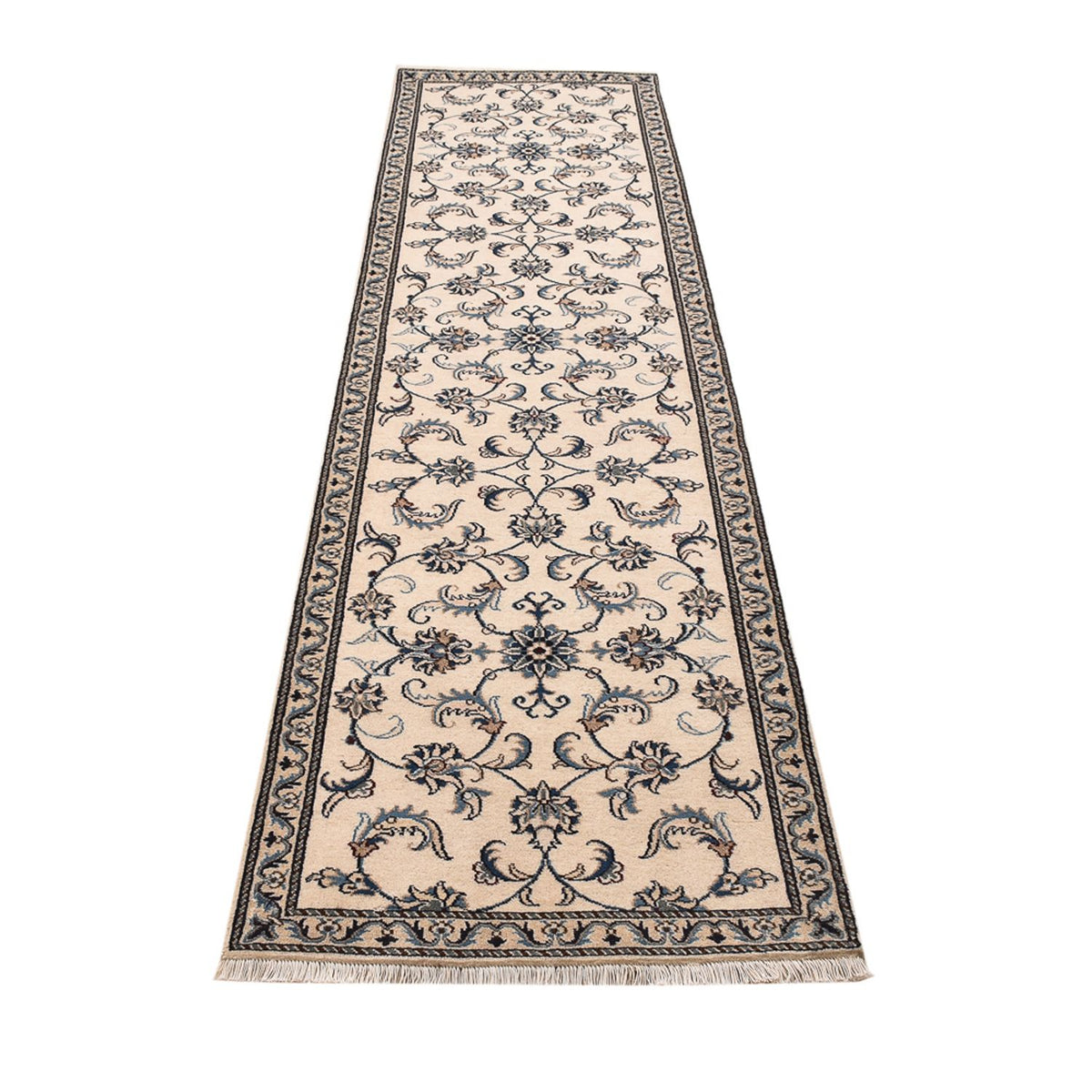 Løber Persisk tæppe - Nain - 297 x 79 cm - beige