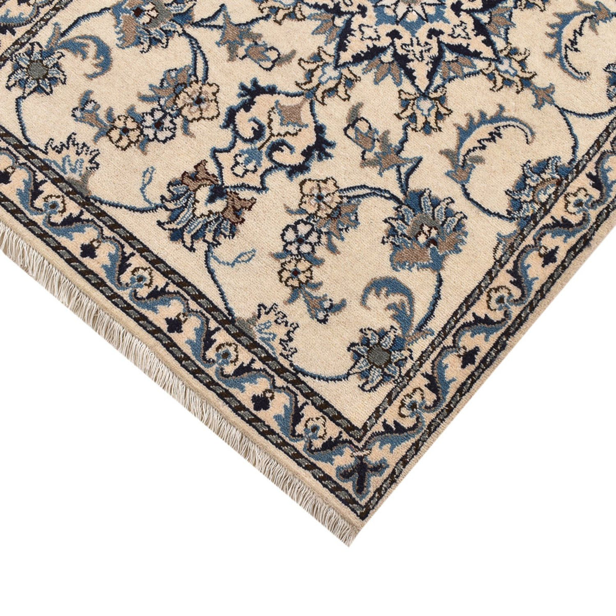 Løber Persisk tæppe - Nain - 204 x 80 cm - beige