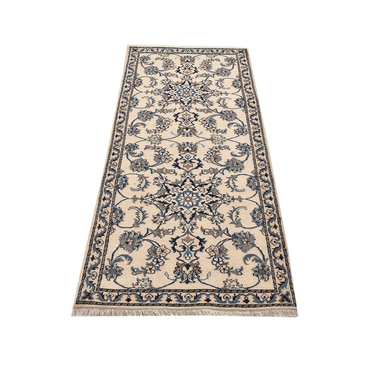 Løber Persisk tæppe - Nain - 204 x 80 cm - beige
