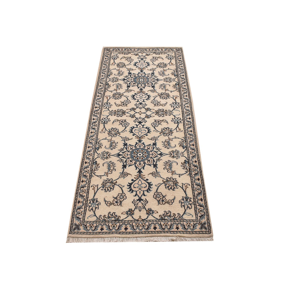 Løber Persisk tæppe - Nain - 201 x 77 cm - beige
