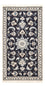 Persisk tæppe - Nain - 136 x 70 cm - mørkeblå
