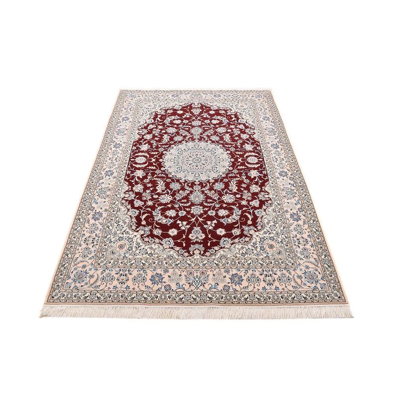 Persisk tæppe - Nain - Premium - 236 x 150 cm - mørkerød