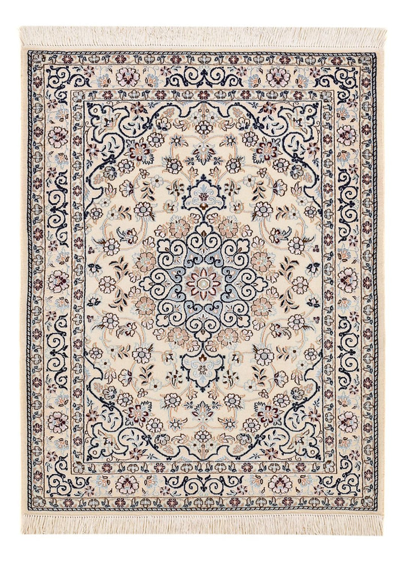 Persisk tæppe - Nain - Royal - 105 x 81 cm - lysegrå