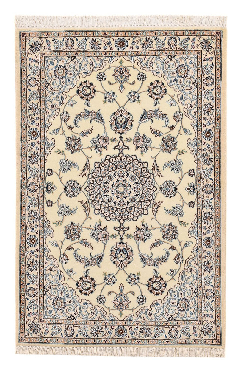 Persisk tæppe - Nain - Royal - 113 x 74 cm - lysegrå