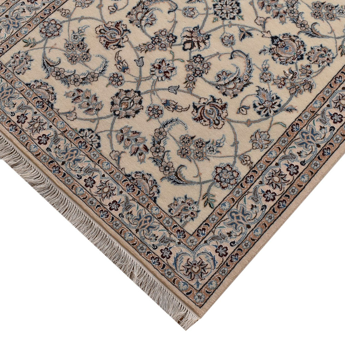 Løber Persisk tæppe - Nain - Premium - 520 x 100 cm - beige