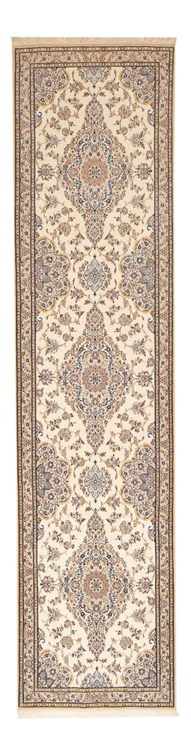 Løber Persisk tæppe - Nain - Premium - 400 x 100 cm - beige