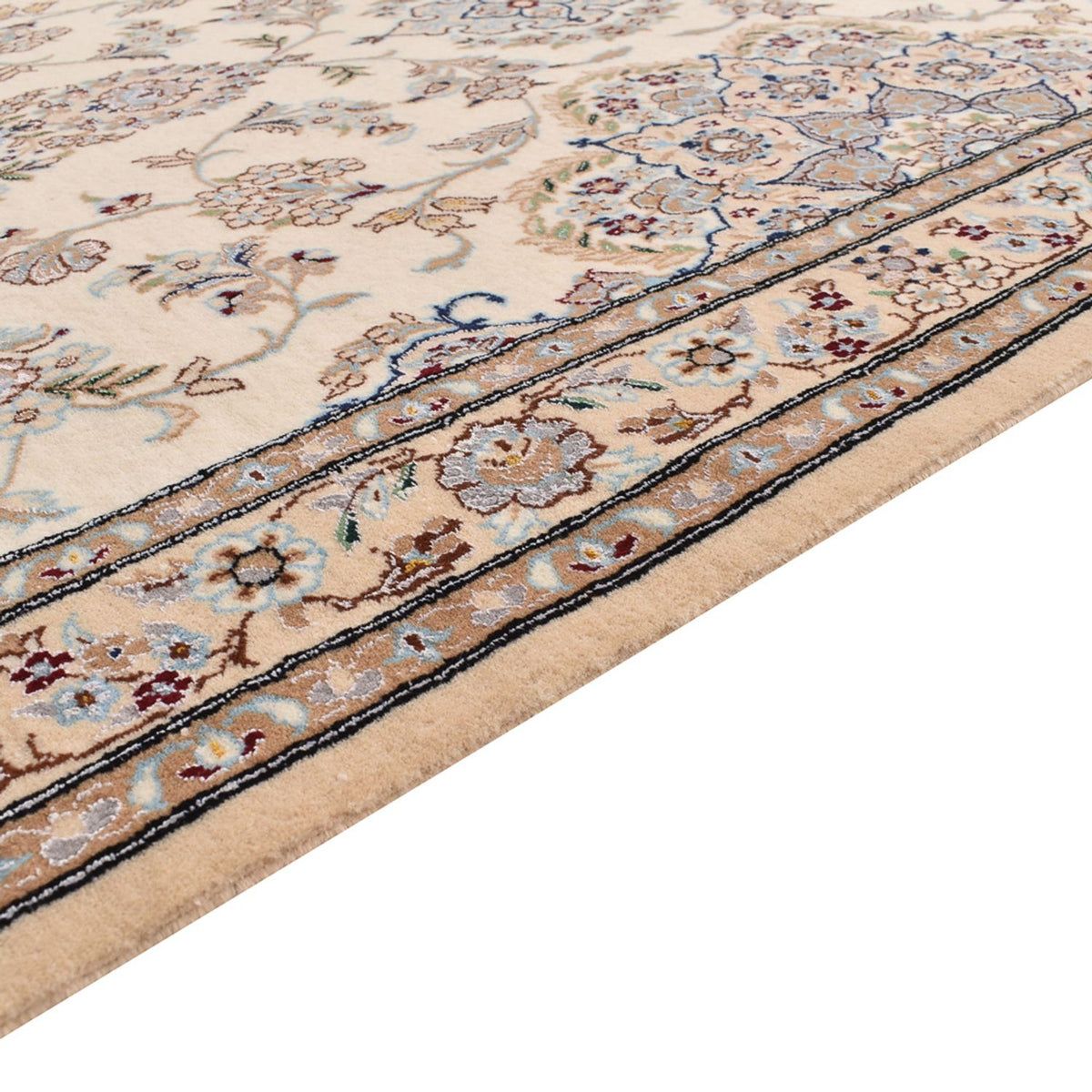 Løber Persisk tæppe - Nain - Premium - 400 x 100 cm - beige