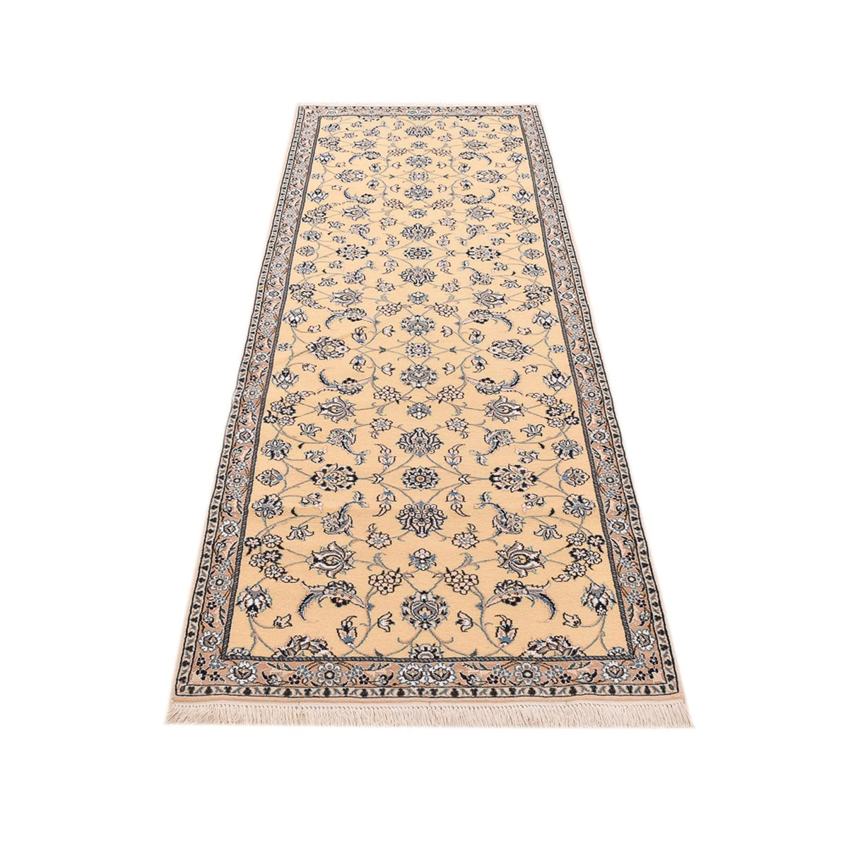 Løber Persisk tæppe - Nain - Royal - 269 x 88 cm - lys beige