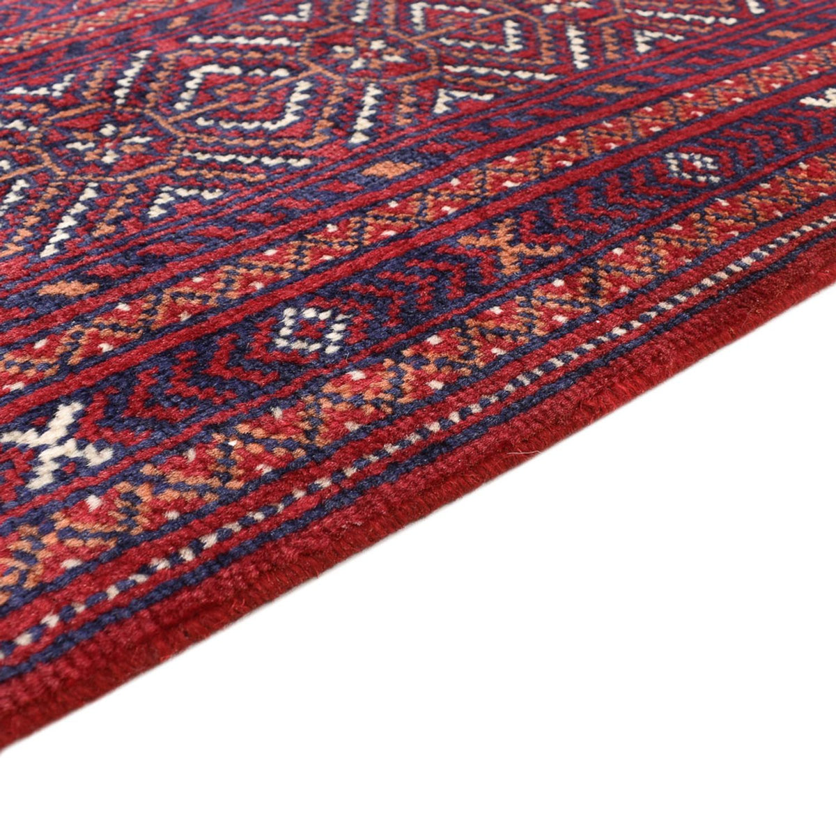 Turkaman-tæppe - 339 x 255 cm - rød
