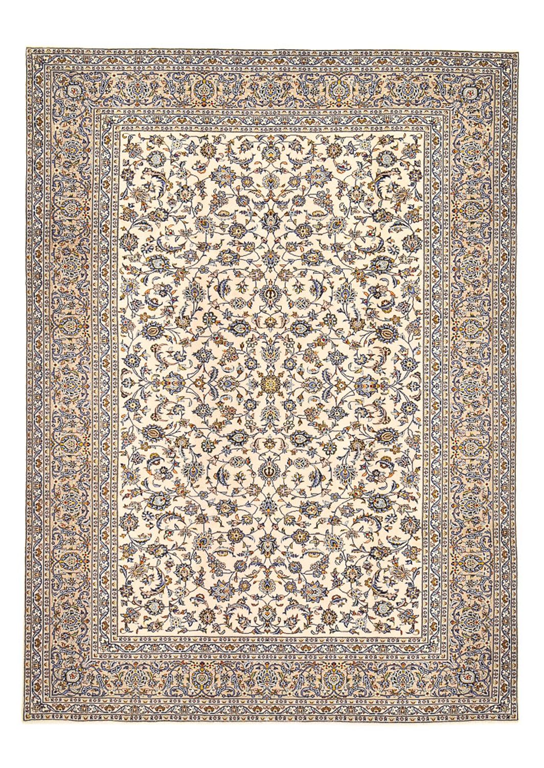 Persisk tæppe - Keshan - 400 x 280 cm - sand