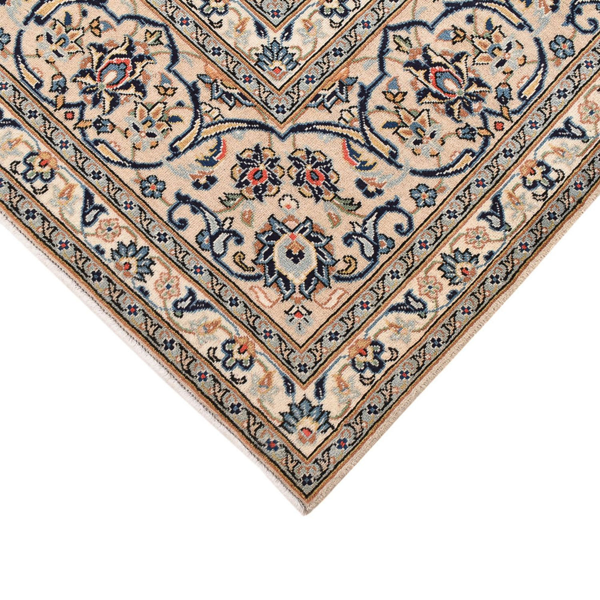Persisk tæppe - Keshan - 361 x 249 cm - mørk beige