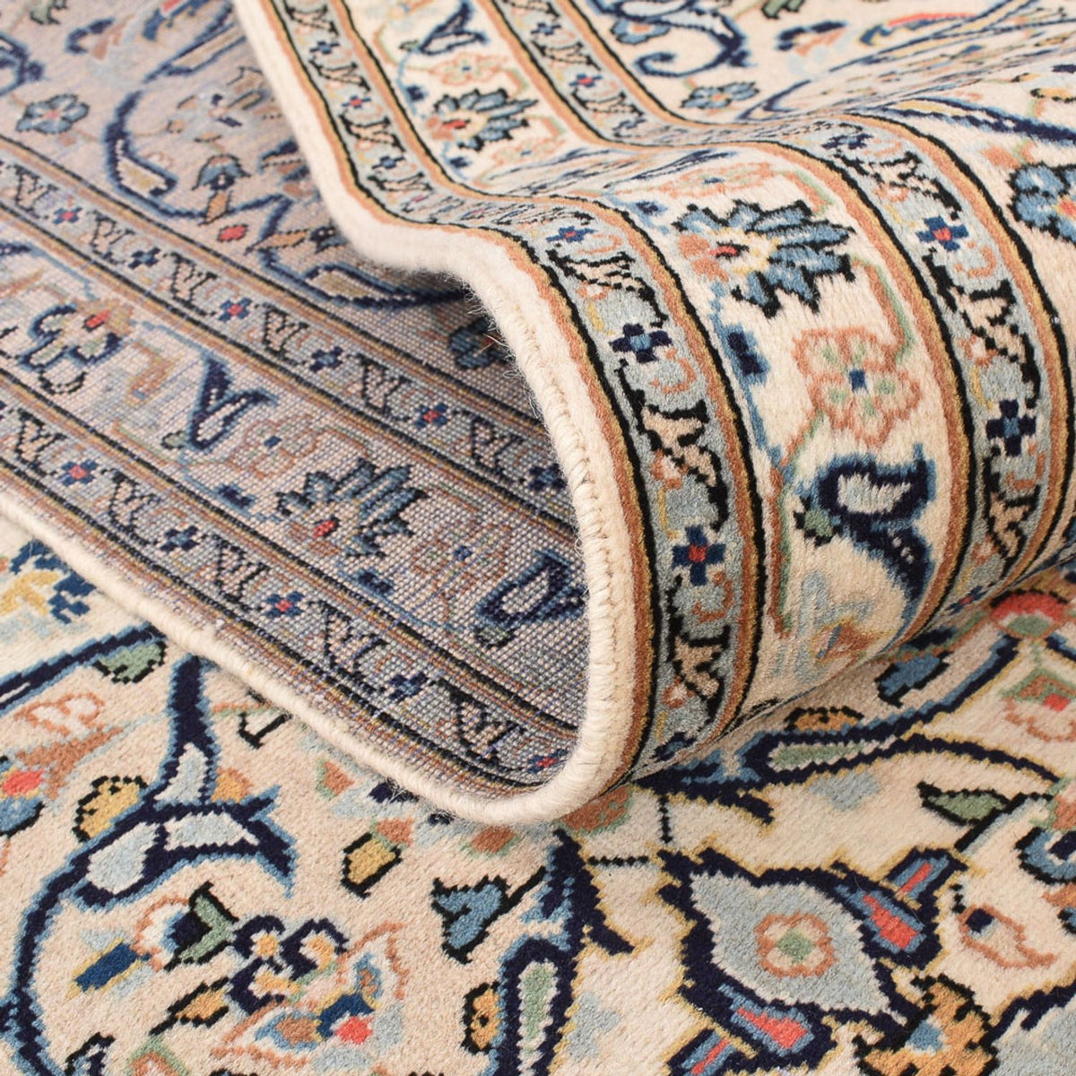 Persisk tæppe - Keshan - 361 x 249 cm - mørk beige