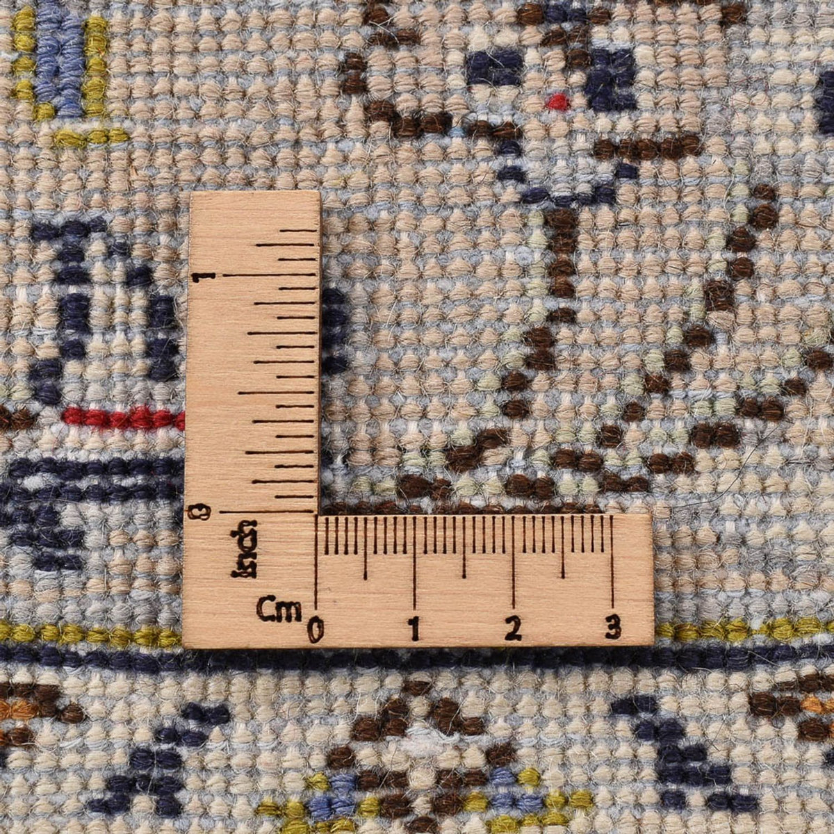 Persisk tæppe - Keshan - 345 x 239 cm - lys beige