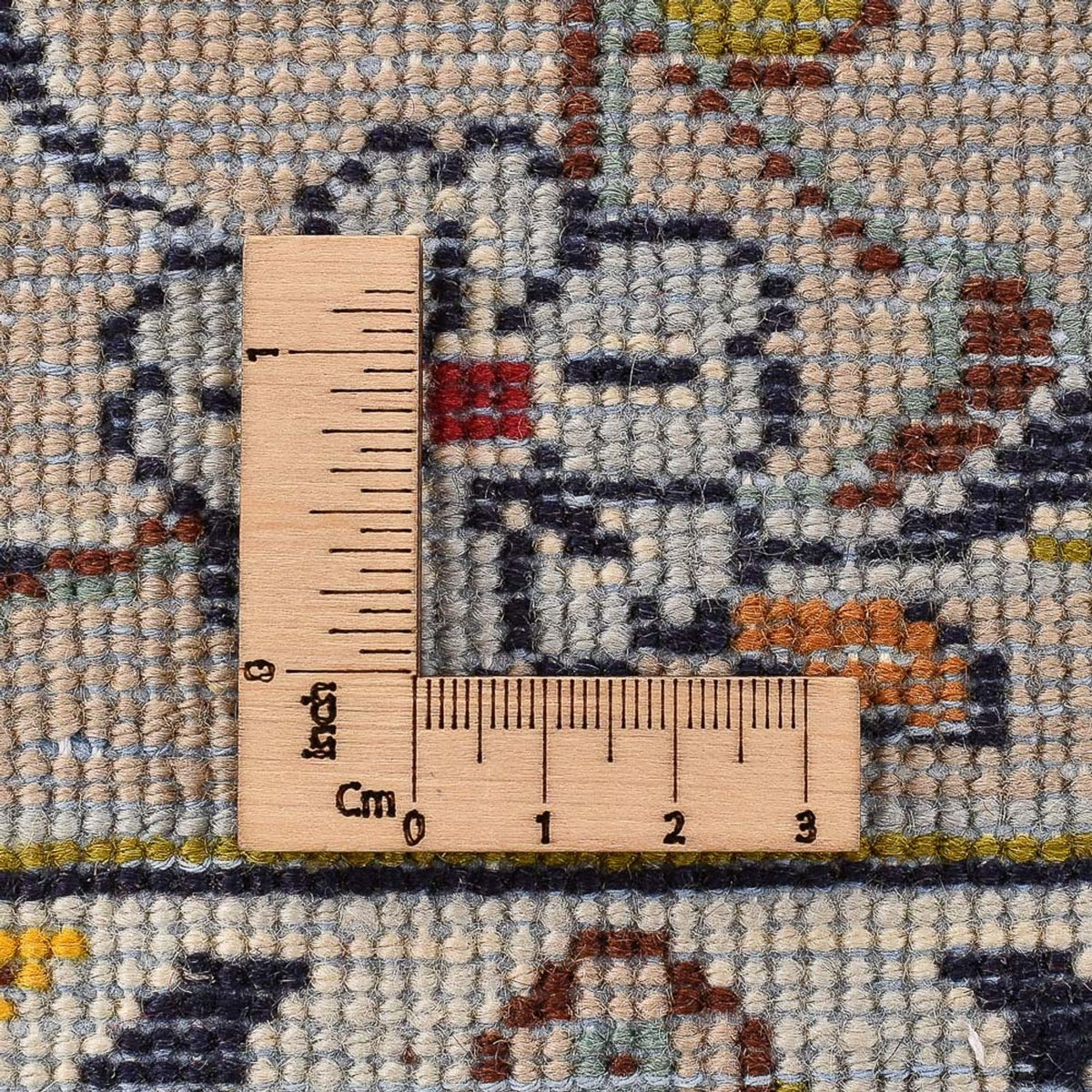 Persisk tæppe - Keshan - 397 x 293 cm - lys beige