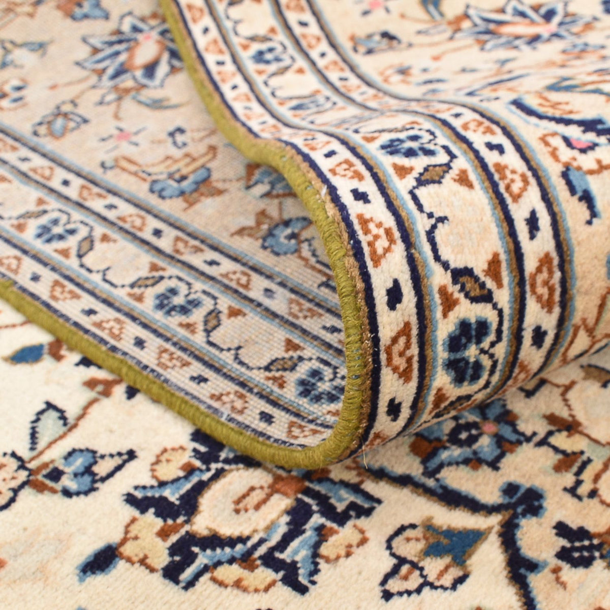 Persisk tæppe - Keshan - 293 x 201 cm - lys beige